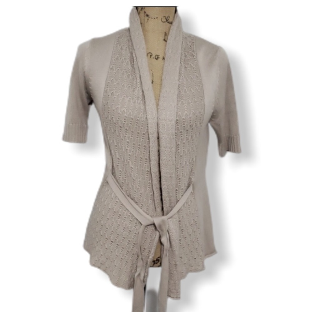 {The Limited} Beige Cardigan Sweater
